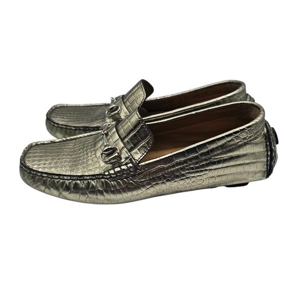 Cole Haan Silver Loafers - Picture 1 of 7